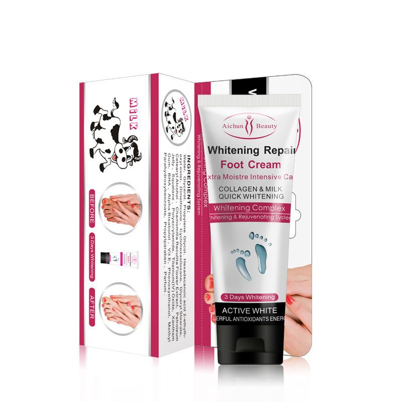 Aichun 100г Крем для ног Молоко Крем для ухода за ногами предотвращает появление трещин на ногах, увлажняет и омолаживает кожу