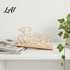 Thanksgiving Table Centerpiece Grateful Blessed Wood Cutout Signs Plate Decor Autumn Festive Home Ornaments Rustic Fall Ornament for Dining