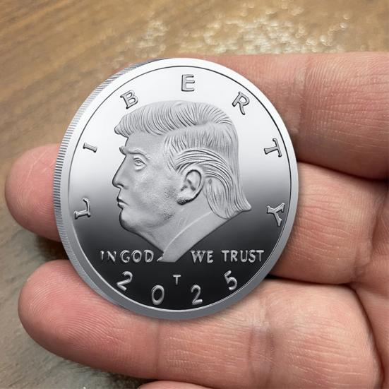 Памятная монета Liberty, металлическая монета с изображением Трампа, 47-й президент США, коллекционный жетон, подарок сторонникам MAGA/KAG