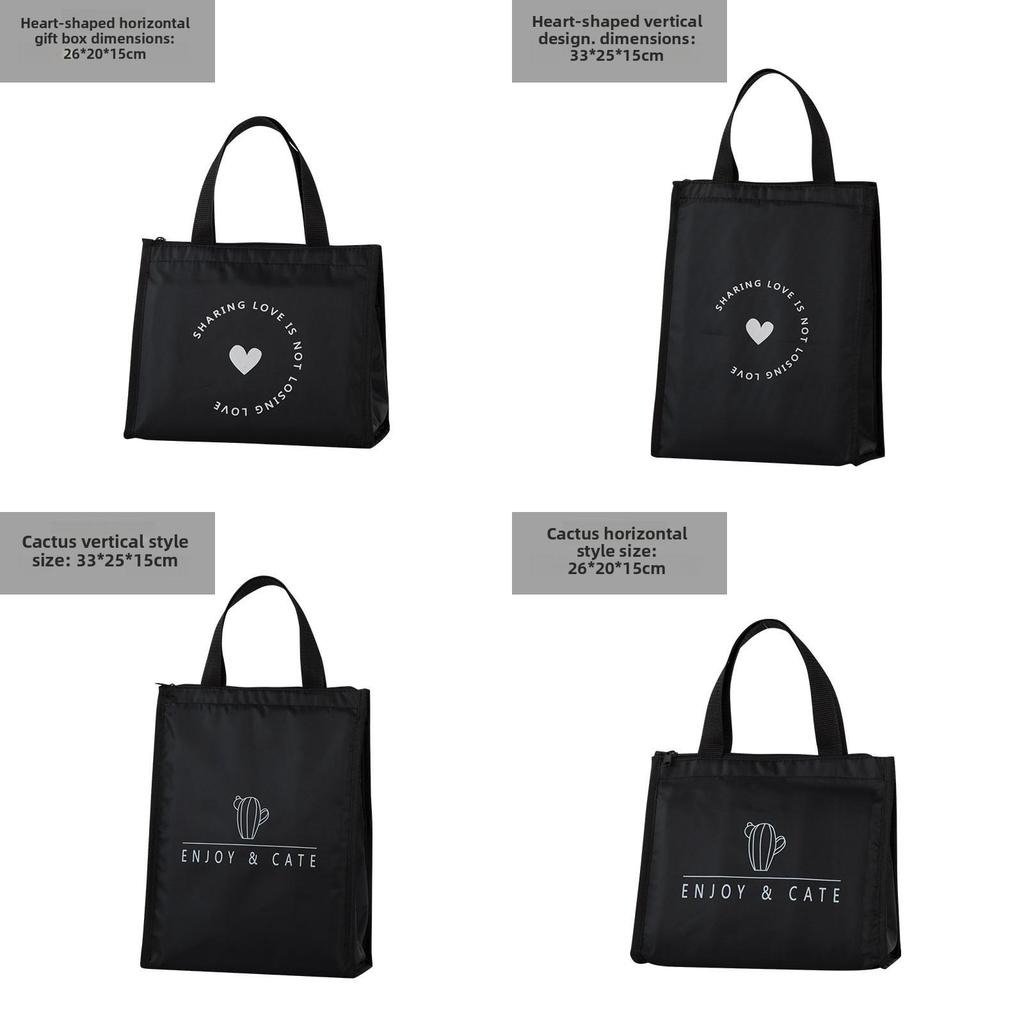 Large Capacity Insulated Lunch Tote With Thick Aluminum Foil For Cold And Heat