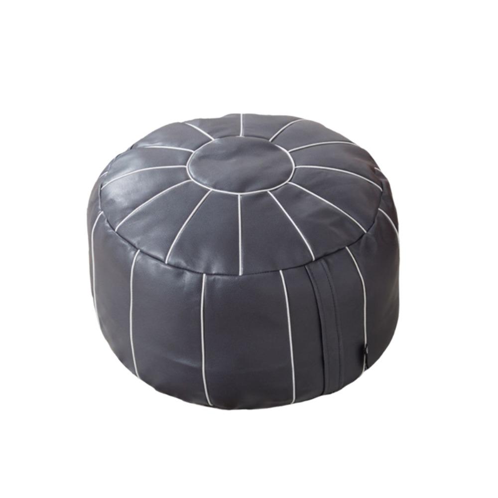 Pumpkin Shaped Footstool Seat Bag Unstuffed Pouf Cushion Cover Clothing Storage Bags Footrest