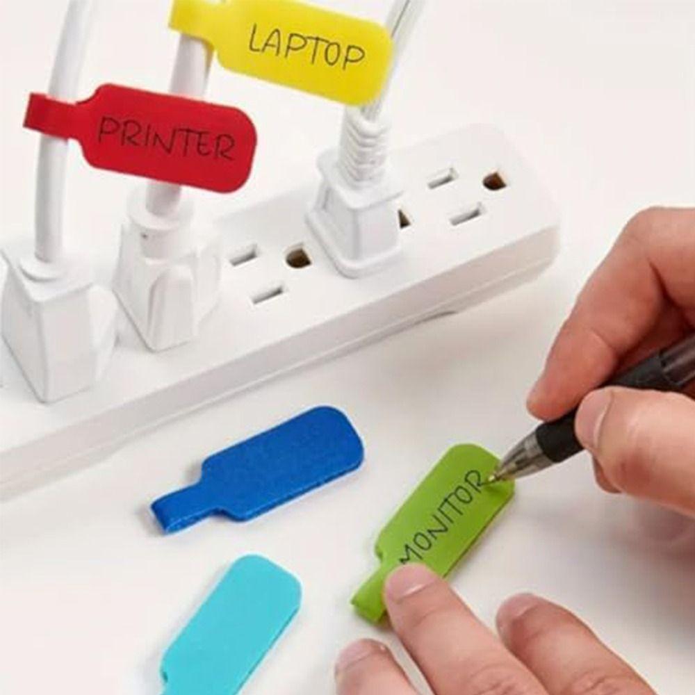 18pcs/set Easy Cord Management Multi-Color Cable Labels Wire Cable Labels for Wire