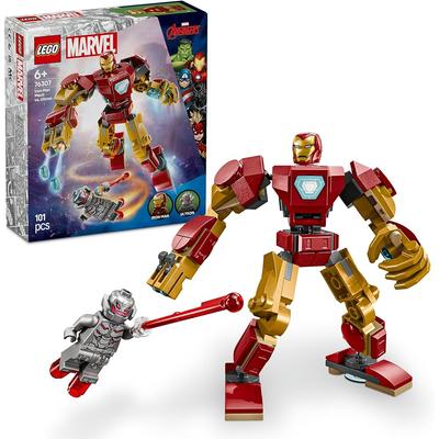 Конструктор LEGO Marvel Механический костюм Железного человека против Альтрона для детей от 6 до 9 лет с обучающими блоками и фигурками 76307