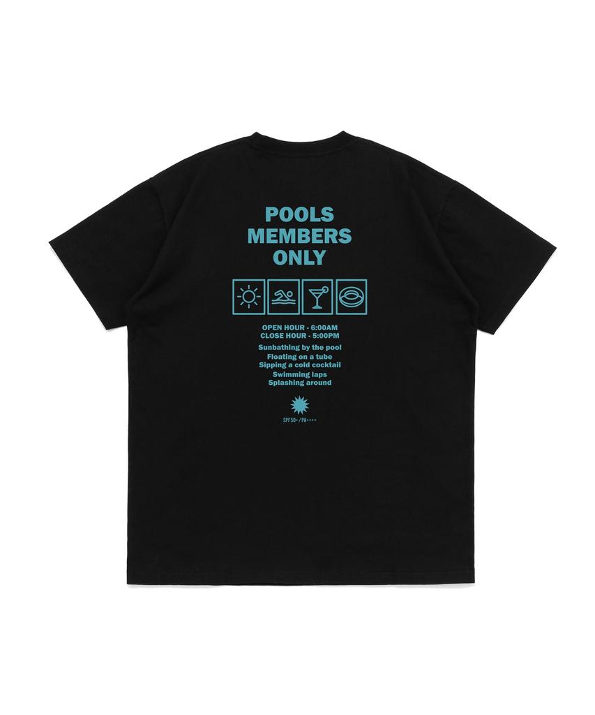 NET SOCIAL CLUB Футболка с коротким рукавом Private Pool Club (черный)