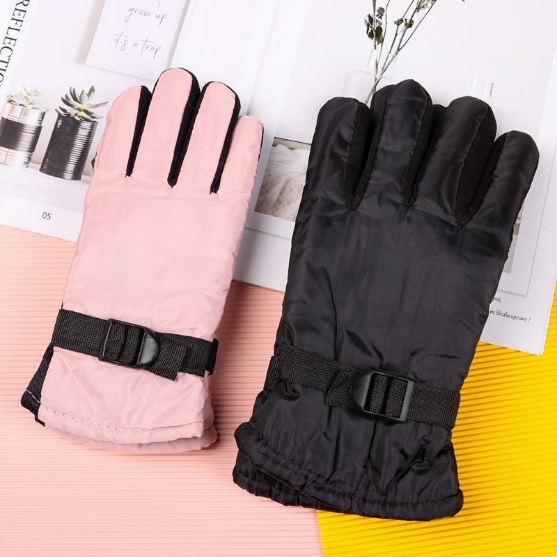 1Pair Winter Waterproof Warm Adult Kids Boys Girls Gloves Ski Children Mittens Snow Outdoor