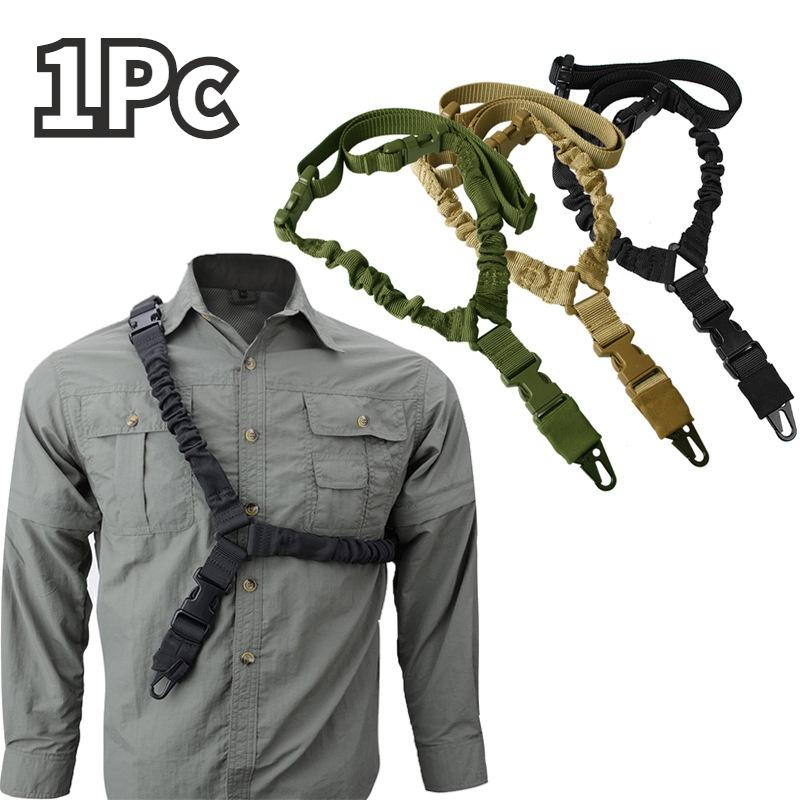 1 шт., тактический одноточечный пистолет, ремень для стрельбы из пистолета, аксессуары для охоты, плечевой ремень, веревочный ремень с металлической пряжкой, тактическое снаряжение