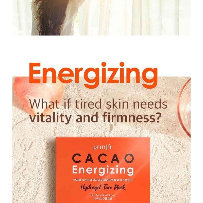 Petitfee Набор гидрогелевых масок для лица CACAO Энергизирующие