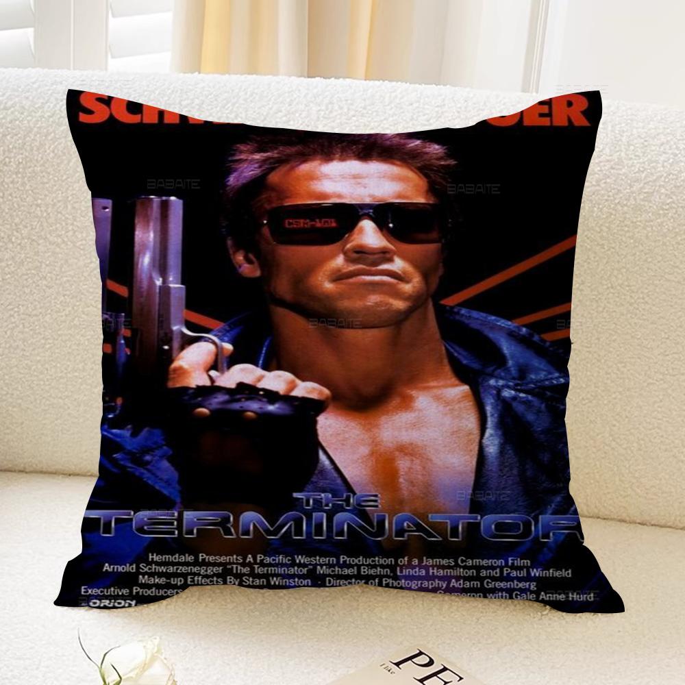 Classic Movie The Terminator Decorative Room Aesthetics Pillow Case Home Decor Bedroom Sofa Bed Couch Pillow Cover 45X45