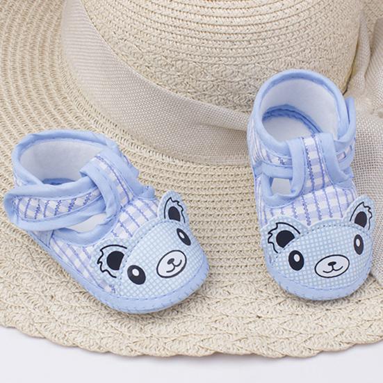 DYS для малышей, дышащая противоскользящая обувь на мягкой подошве с мультяшным медведем для малышей, Prewalker на плоской подошве