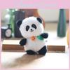 Panda Animal Monkey Soft Short Plush Keychain Stuffed Toy With Pp Cotton