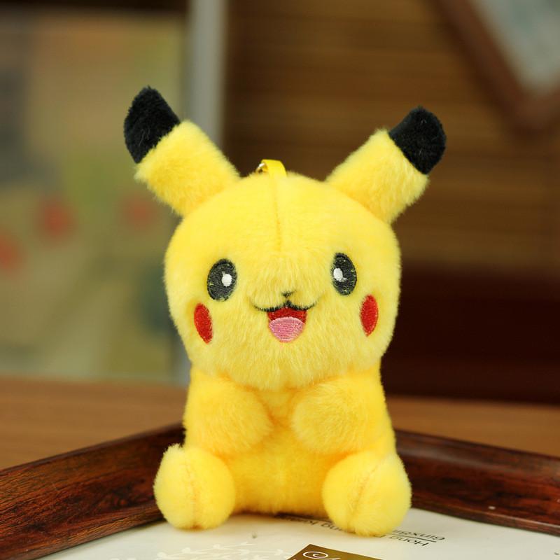 Adorable And Cute Long-haired Pikachu Plush Toy Keychain Soft And Cuddly Charm
