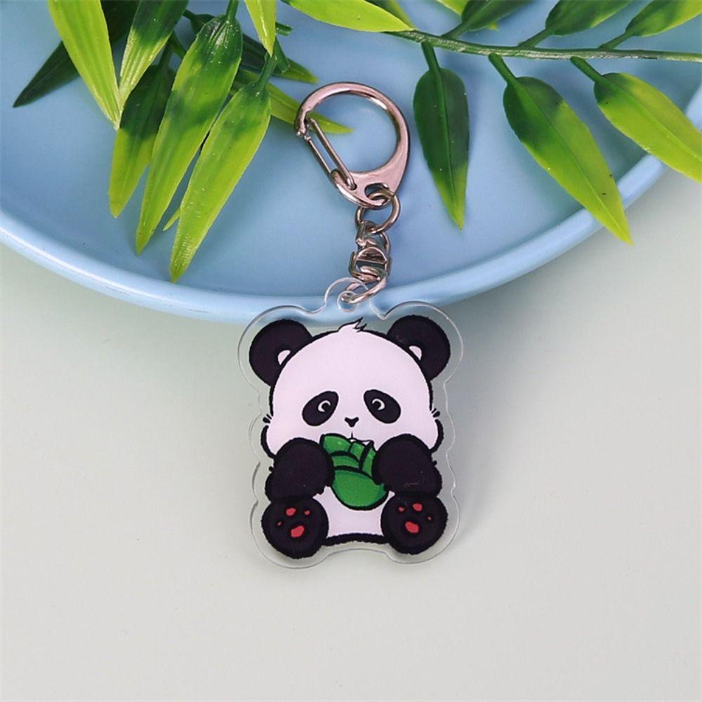 Животное Мультяшный Кулон Панда Мультяшная Панда Брелок Панда Акриловый Брелок Подарок для Леди Девушек