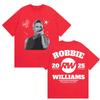 Robbie Williams Rw Album 2025 Print TShirts Unisex Women Hip Hop Loose ONeck Clothing T Shirt Casual Cotton Short Sleeve Tshirt