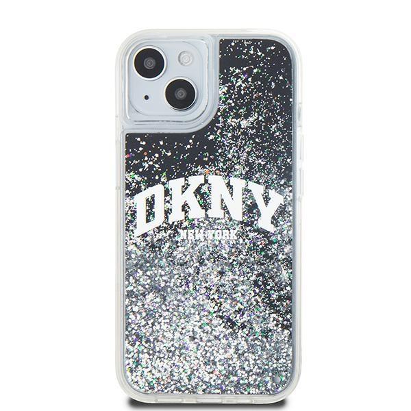 DKNY DKHCP15SLBNAEK iPhone 15 / 14 / 136.1" black/black hardcase Liquid Glitter Big Logo