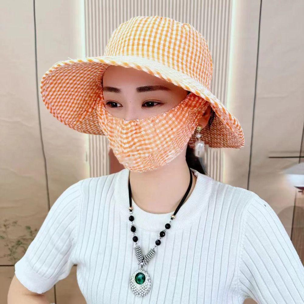Wide Brim Sunscreen Cap Anti-uv Tea Picking Cap Cycling Headwear Fisherman Hat  Agricultural Work