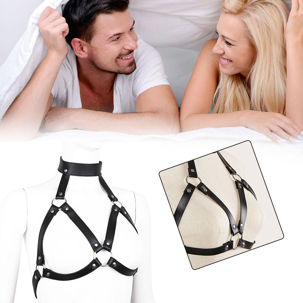 Кожаная БДСМ одежда с нарукавниками, полый бюстгальтер, женское сексуальное белье, экзотические удобные взрослые костюмы для интимных игр