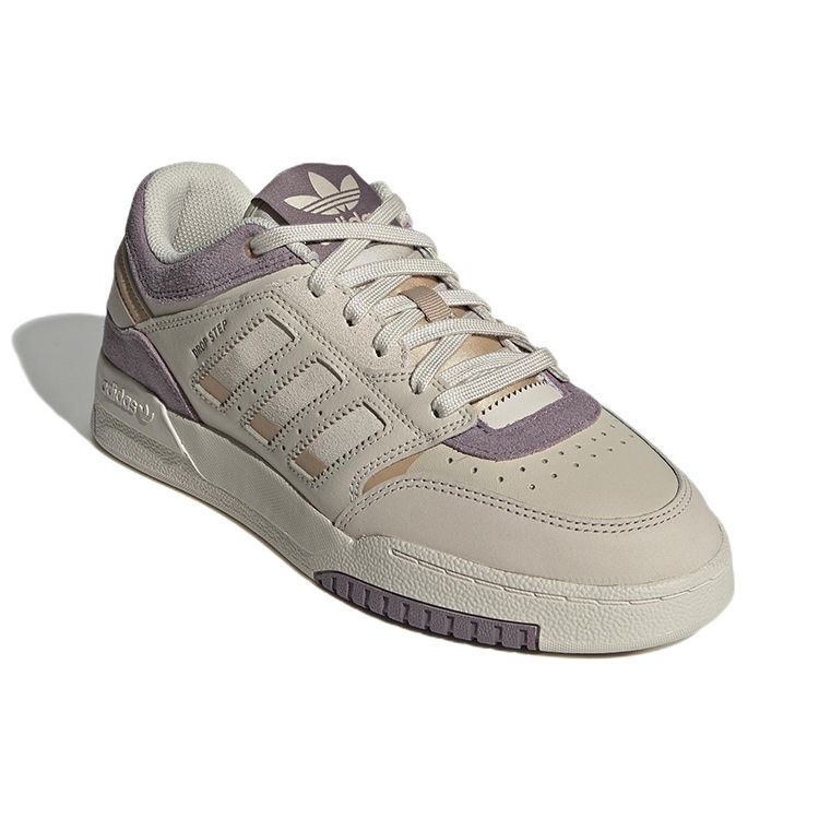 adidas Оригинальные кроссовки Originals Drop Step Low White Technology Emerald с низким верхом, повседневные, женские, фиолетовые GW9736
