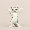 Funny Cat Doll Ornaments Kawaii Cats Pen Holder Plastic Crafts Earphone Support For Room Office Desk Accessories Home Decoration