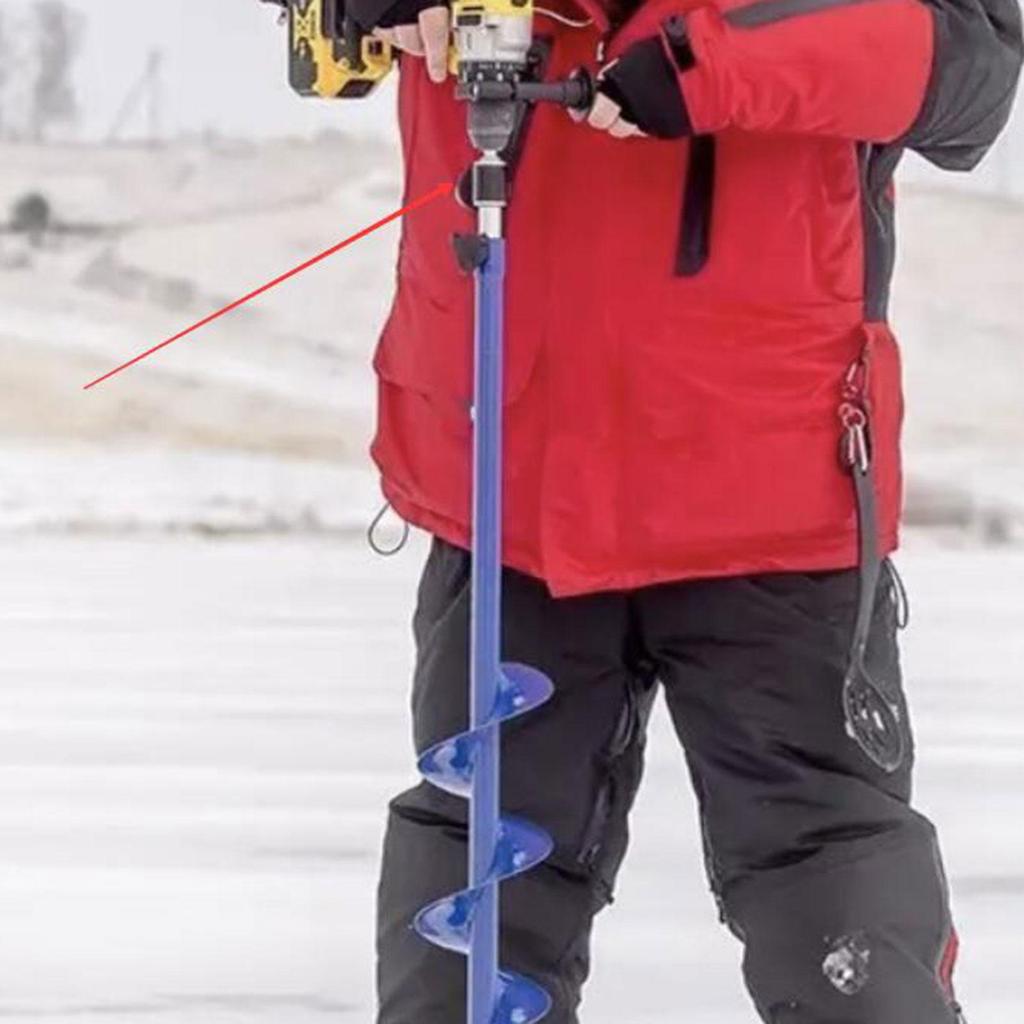 Адаптер-переходник для ледобура Переходник для дрели для активного отдыха Кемпинга Набор для подледной рыбалки Установка палаток для подледной рыбалки Крепление тентов