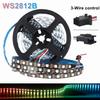 5м RGB Цветная Светодиодная Лента WS2812B 5050 RGBIC 5В Умная Водонепроницаемая Светодиодная Лента с Индивидуально Адресуемым Контроллером 30/60/144 Пикселей/Светодиодов/м