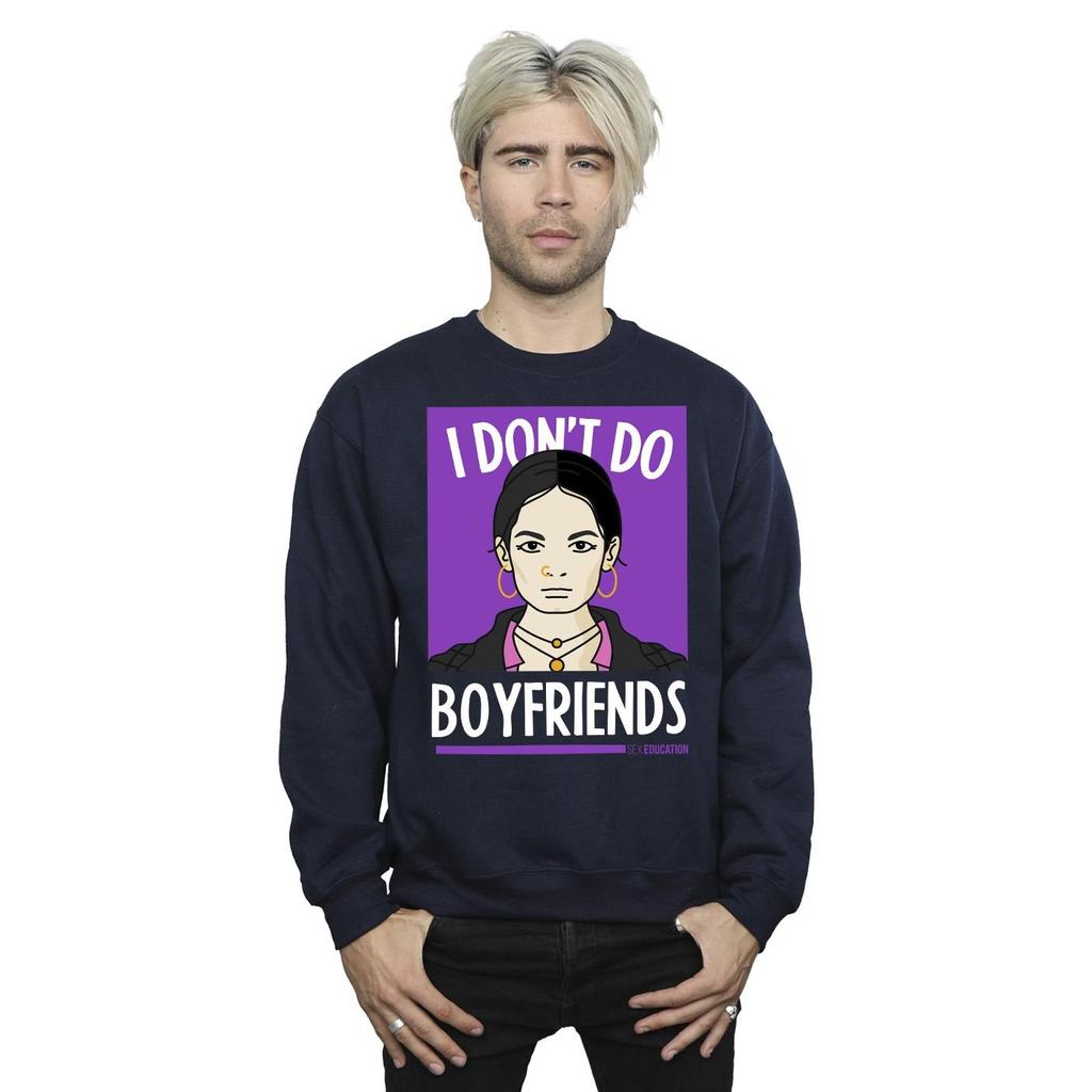 Netflix Mens Sex Education I Don´t Do Boyfriends Sweatshirt