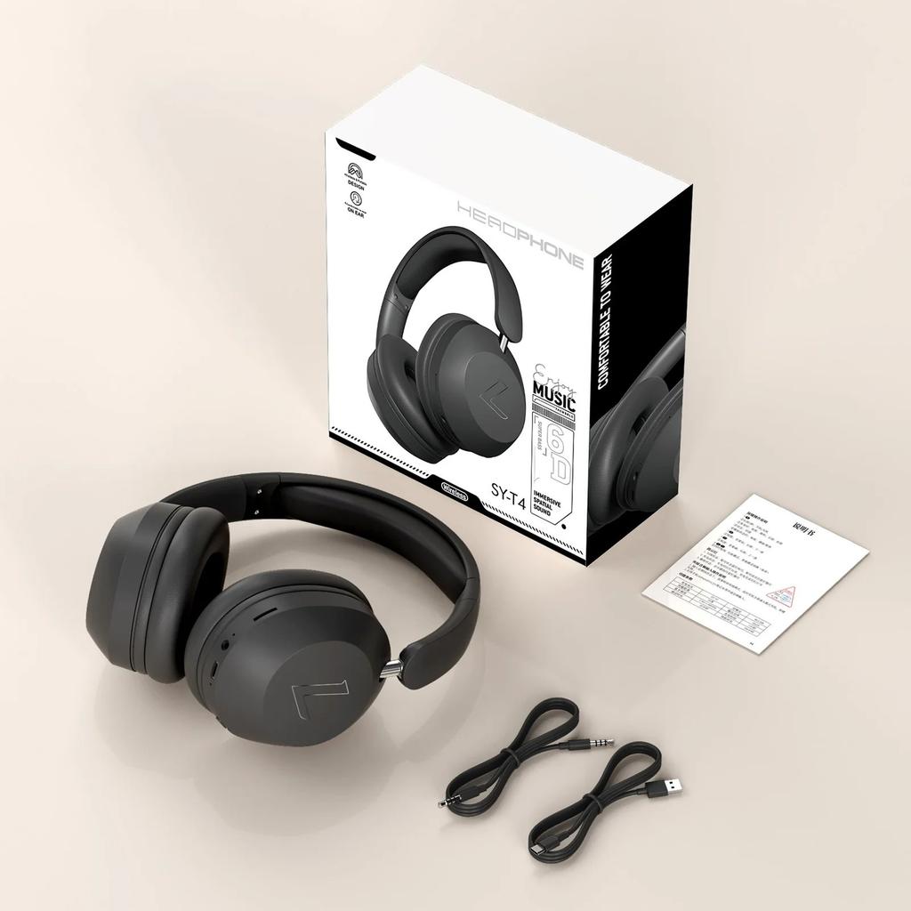 SY-T4 беспроводные/проводные наушники-вкладыши Bluetooth-наушники с микрофоном, глубоким басом, стереозвуком, складная гарнитура для спорта