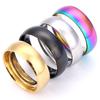 Fashion Charm Jewelry Trendy Romatic Lover Titanium Steel Couple Wedding Engagement Ring Gift for Lovers