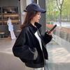 Women's Slim Fit Baseball Jacket: Spring/Autumn 2025 - Casual, Versatile, Loose-Fit Cardigan Top
