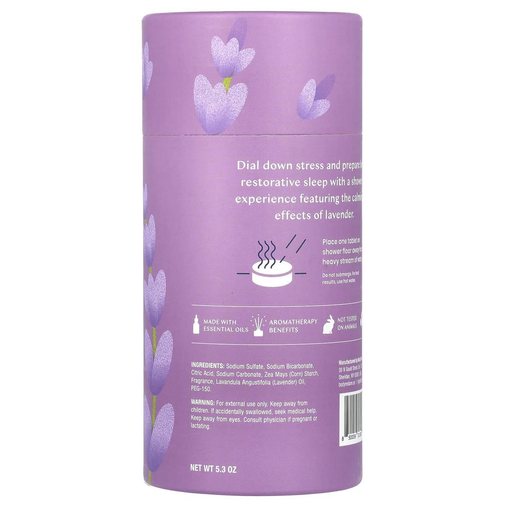 Body Restore Shower Steamer, Lavender, 6 Tablets, 5.3oz