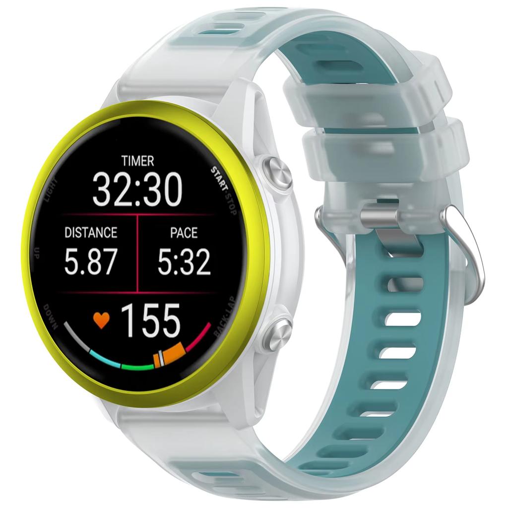 20 мм 22 мм ремешок для часов для Garmin Forerunner 570 47 мм 42 мм/265/255/Venu 3 полупрозрачный силиконовый браслет Vivoactive 6/5 band