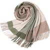 Siggi Women's Pure Wool Plaid Scarf Shawl