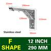 8/10/12/14Inch Adjustable Wall Mounted Triangle Folding Angle Bracket Bench Table Shelf Bracket Furniture Heavy Support Hardware