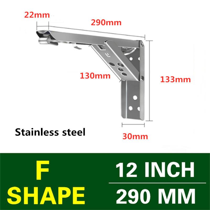 8/10/12/14Inch Adjustable Wall Mounted Triangle Folding Angle Bracket Bench Table Shelf Bracket Furniture Heavy Support Hardware