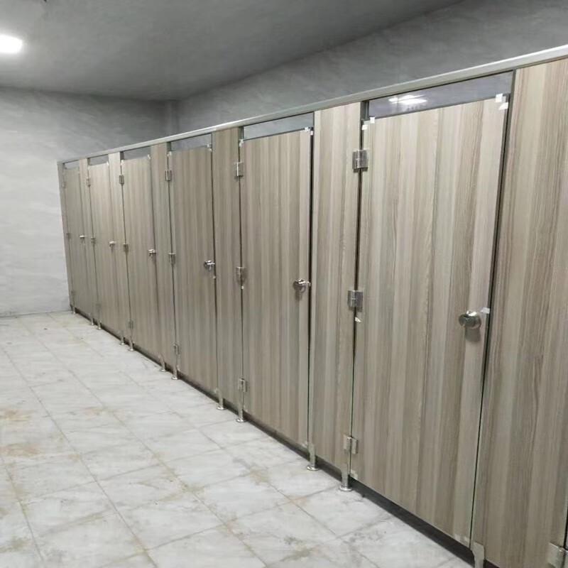 Waterproof PVC Bathroom Partition with Stainless Steel Accessories