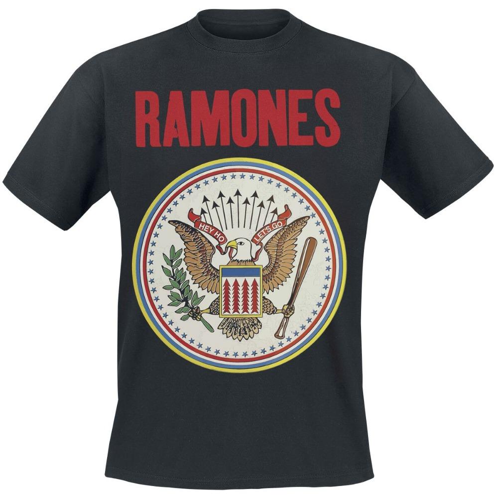 Футболка Ramones Мужская Металл Рок-группа Графическая Хлопок Летняя Уличная Одежда Топ унисекс Повседневный удобный