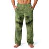 Мужские домашние брюки с принтом по всей поверхности, пижамные брюки для сна, длинные брюки, пижамные брюки