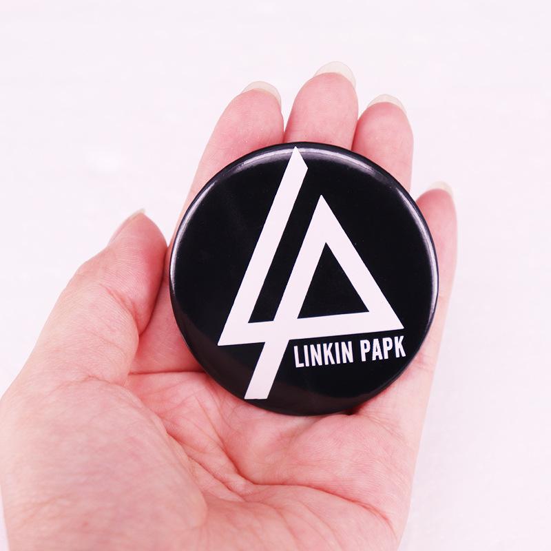 Брелок-значок из жести группы Linkin Park