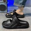 Anti-slip Slippers for Men Outdoor Beach Shoes Mascullino Fun 2025 Style Summer Sale Y2k Clappers Elegant Sandals Man