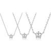 CRANNE Solitaire Cubic 1-Part 3-Part 5-Part Necklace C24NB118