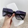 Classic Rimless Square Sunglasses Women Men Designer Brand Sun Glasses Female Male Personality Gradient Mirror