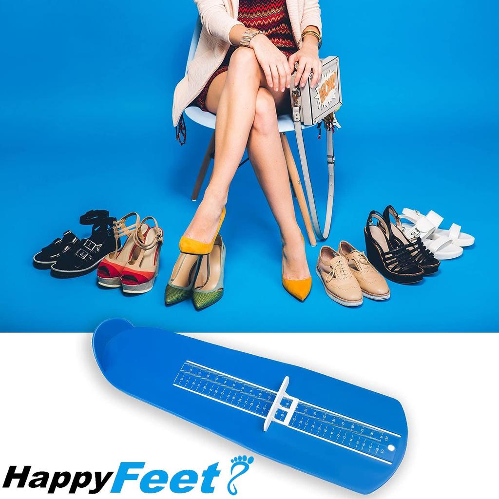 Прибор для измерения длины стопы HappyFeet Таблица размеров обуви для детей и взрослых