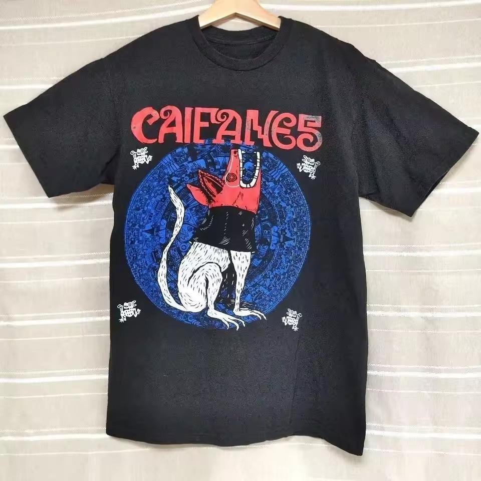 Caifanes Band Classic Style Black Short Sleeve Unisex T shirt