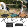 Portable Folding Camping Stool Zip Packed Stool Lightweight Collapsible Stool for Outdoor Camping