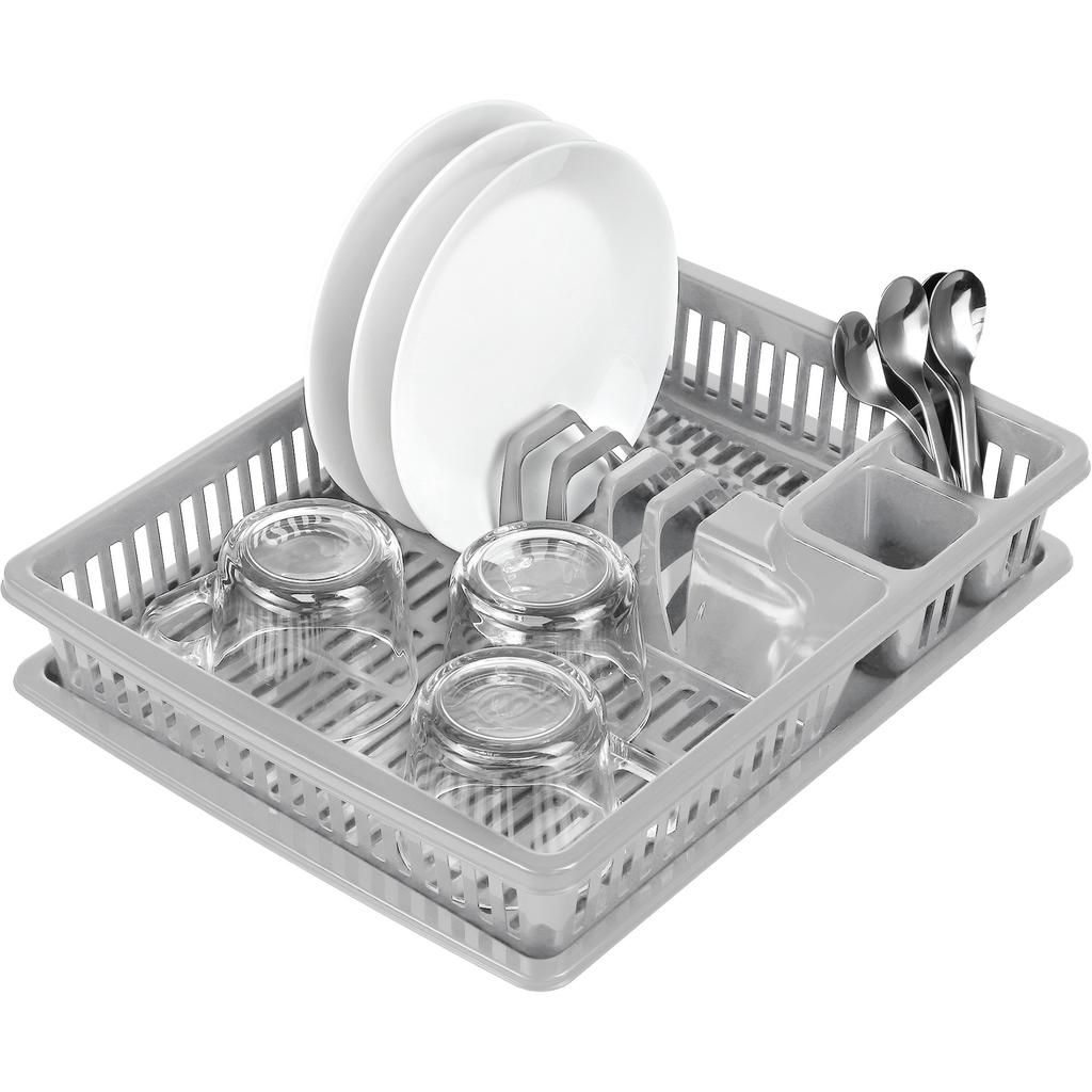KADAX Сушилка для посуды Подставка для столовых приборов Поддон Одноуровневая