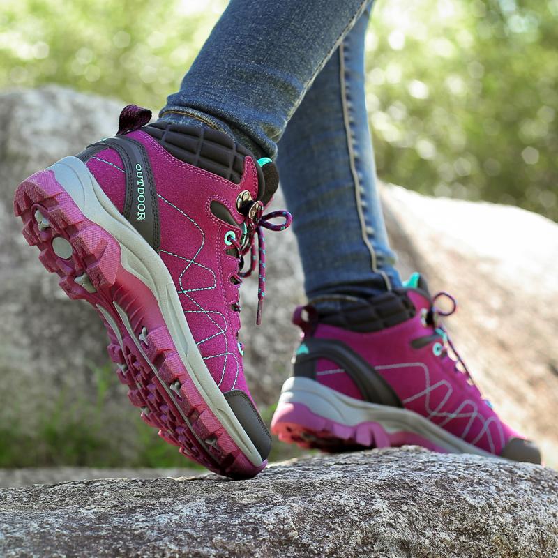 36-46 Пара Модные Плюс Бархатные Теплые Высокие Ботинки Из Хлопка Зимние Ботинки Обувь Для Похода На Открытом Воздухе