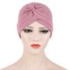 Женская мода, блестящий шелковый тюрбан, мягкий блестящий витой тюрбан, шляпа с химической повязкой на голову, головной убор для женской кепки