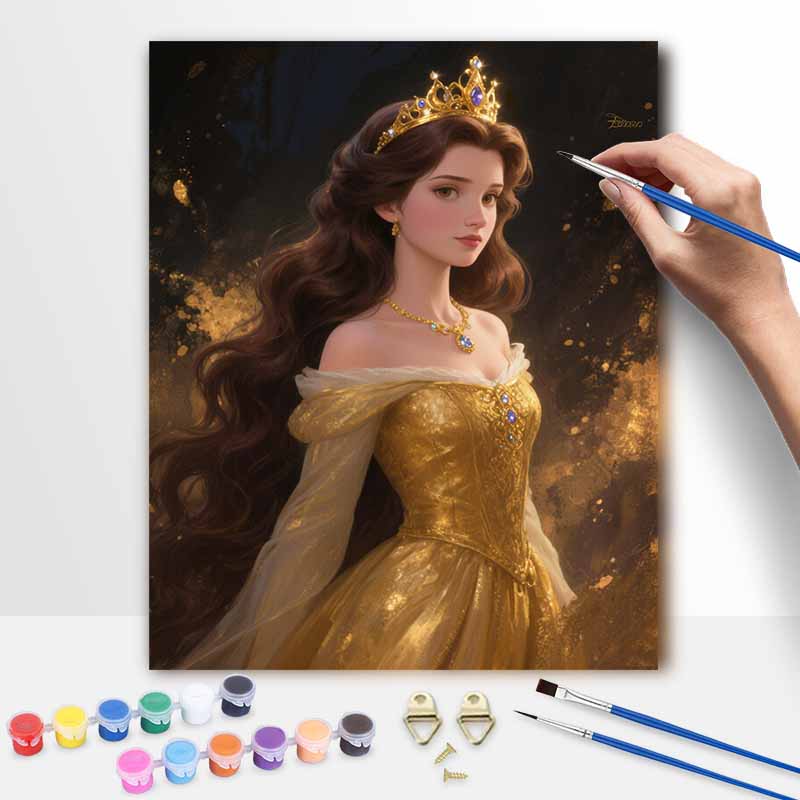 Disney Принцесса масляная живопись ручная роспись набор для творчества раскрашивание painting ручная работа DIY домашний декор подарок