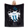 Abstract Football Jersey Design for all seasons blanket lunch break throw gift