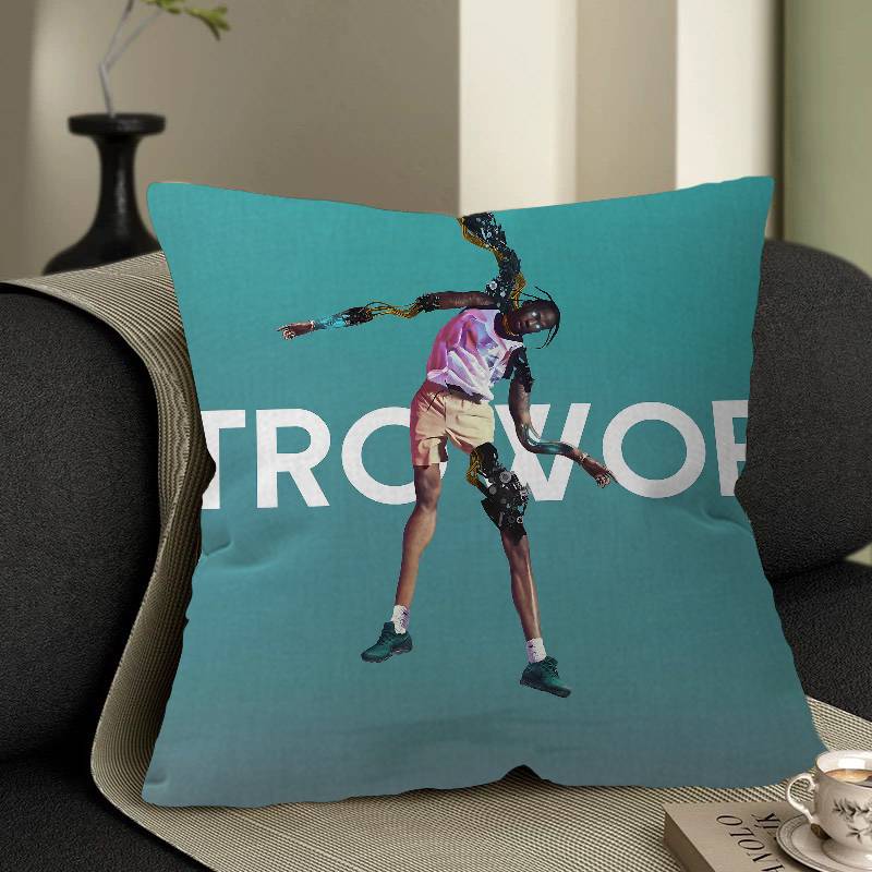 T-Travis S-Scott A-Astroworld 45*45Cm Cushion Cover Pillow Cover Decor Pillowcase Home Pillowcase For Couch Pillow