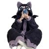 Cartoon Bat Robes Plush Pajamas Velvet Nightgown Long Sleeve Night Dress Halloween Party Vampire Cosplay Costume